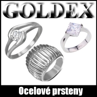 ocelové prsteny Goldex