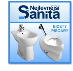 Bidety, pisoáry